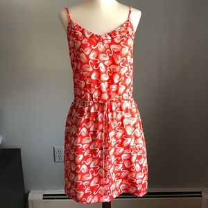 Porridge orange swan dress